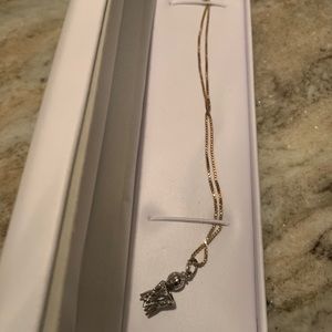 embroidered basketball necklace